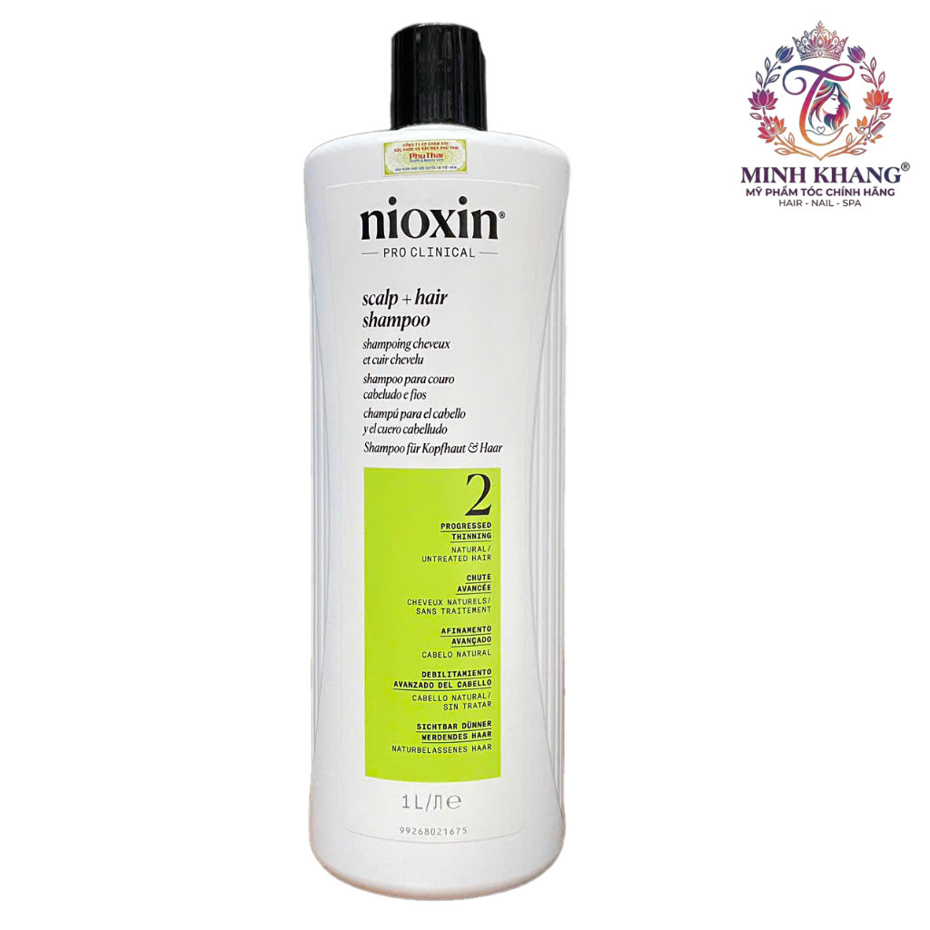 Dầu gội chống rụng tóc Nioxin System 2 Shampoo 1000ml [ MK ]