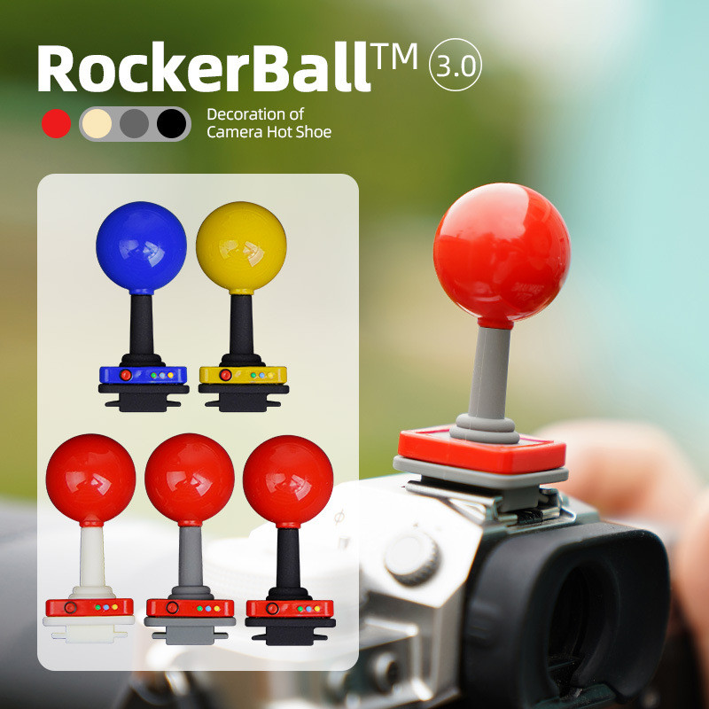 Little Red Ball Hot Shoe Cover Ba Chiều Sáng Tạo Dễ Thương Thích Hợp Cho Máy Ảnh Olympus EM10 IV EM5