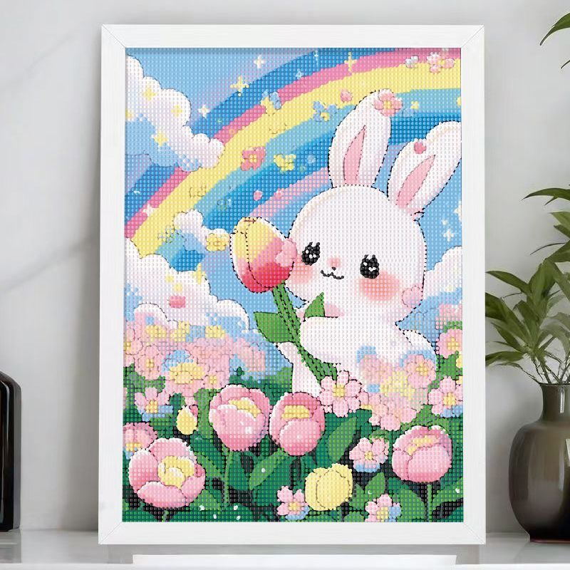Panda Diamond30Hot-selling large handmade diamond rabbit ornament diy Decorative painting, dot paint