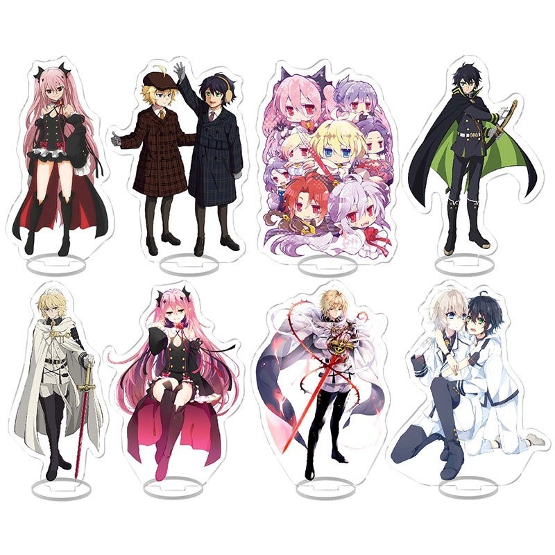 Mô Hình Acrylic Seraph of the End Owari no Seraph Yuichiro Hyakuya Mikaela Trang Trí Bàn, Quà Tặng A