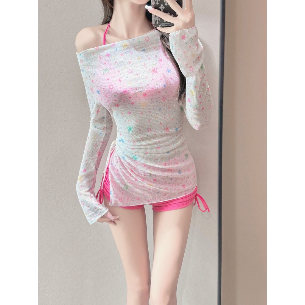 Bộ Đồ Bơi Nữ Mới (3 Món) Áo Khoác Ngoài Dài Tay Thời Trang Chống Nắng Bộ Bikini Quần Short Kiểu Nghỉ Dưỡng 647 | BigBuy360 - bigbuy360.vn