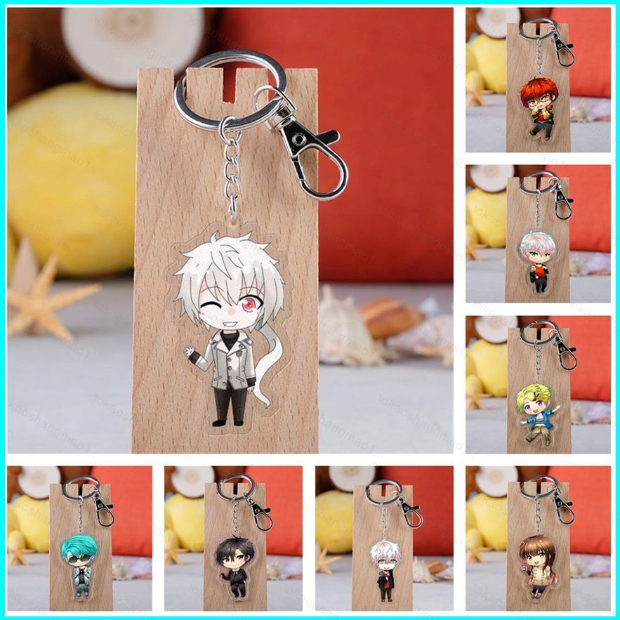 HK1 Mystic Messenger Móc Khóa Acrylic Móc Khóa Túi Mặt Dây Chuyền Móc Chìa Khóa ZEN 707 Không Biết J