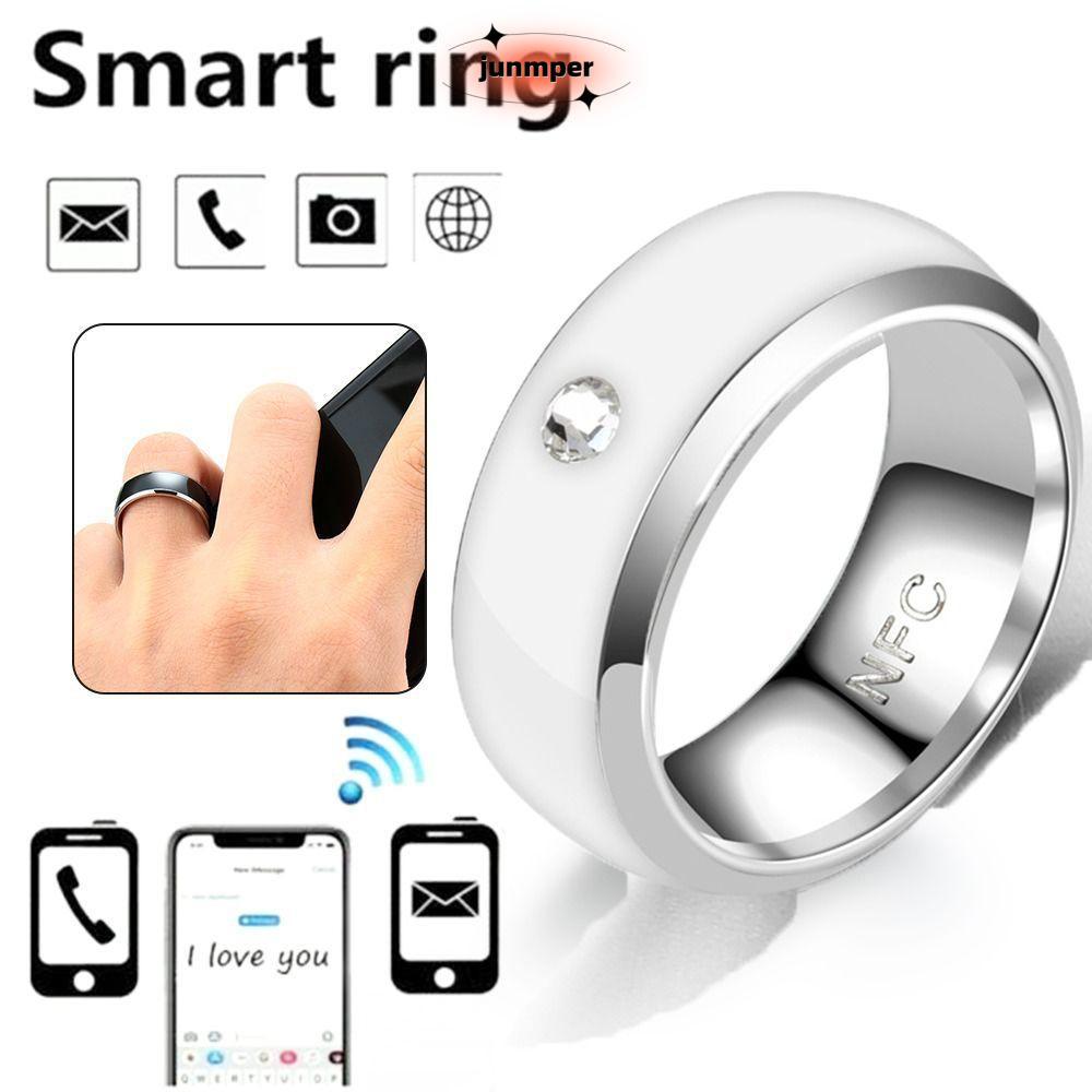 Nhẫn thông minh JUNMPER NFC, Nhẫn kỹ thuật số kết nối ngón tay có thể đeo đa chức năng, Nhẫn đeo ma 