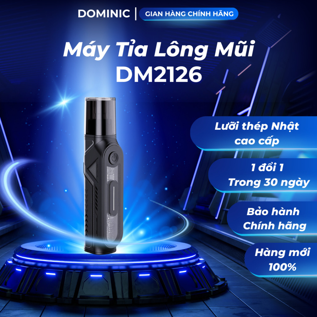 sufur Máy cắt tỉa lông mũi DOMINIC DM2126 mini cao cấp, Hàng nhập khẩu chính hãng- JMI SHOP