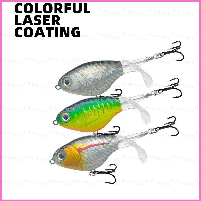 G13 6 Cái Bộ Mồi Câu Cá Nổi Topwater Có Đuôi Xoay Câu Cá Ngoài Trời G13