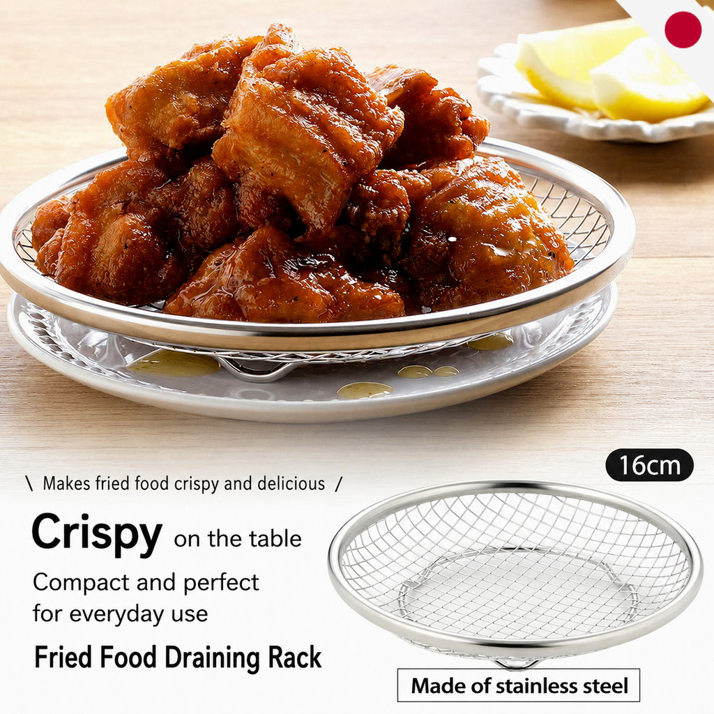 Shimomura Kihan Stainless Steel Boiling Strainer Colander | Japan Pan Frying Mesh Tsubame Sanjo