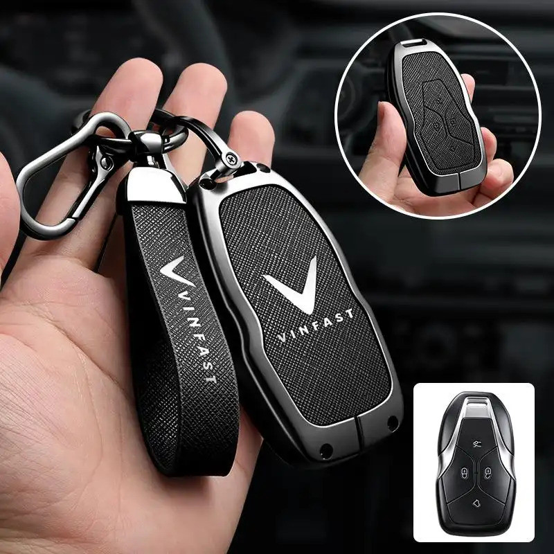 Chìa Khóa Kim Loại Vỏ Chìa Khóa Từ Xa Fob Bao Móc Khóa Cho VINFAST Lac Hong 900 LX
