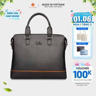 Cặp công sở yuumy (thời trang nam đi làm cỡ lớn - cặp da caym10)