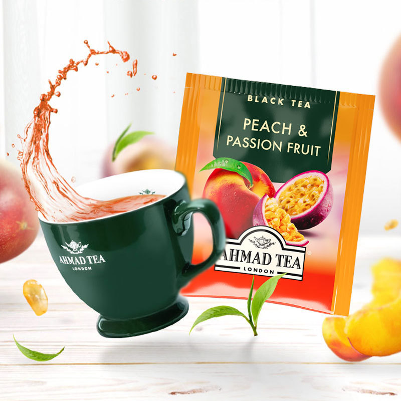 AHMAD AHMAD Peach Passion Fruit Trà đen 2g * 10 Túi trà đóng hộp AHMAD Túi chính hãng Trà080530