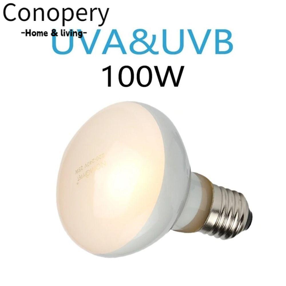CONOPERY Bóng đèn sưởi bò sát, Đèn sưởi ấm bò sát mô phỏng 220V, Bóng đèn nhiệt sưởi ấm thú cưng Bón