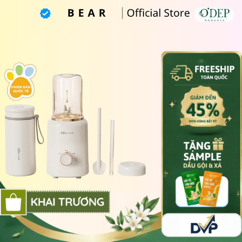 Máy xay sinh tố Bear LLJ-E05J1 - Hàng chính hãng - BH 18 Tháng - SHOP DVP