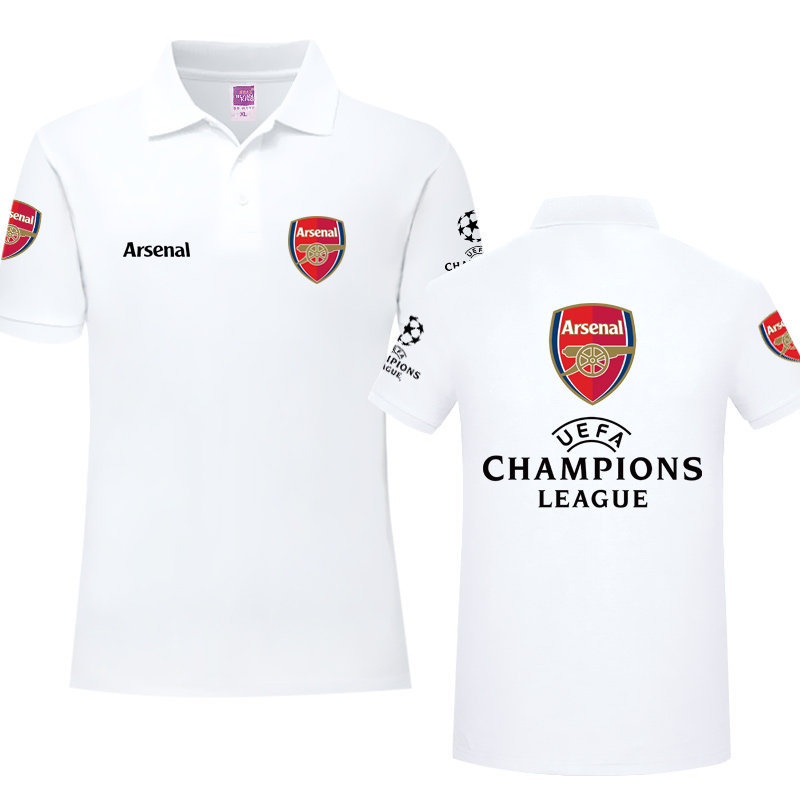 Bán Arsenal Jersey Gunners Quạt Bóng Đá Jersey Áo Polo Nam Nữ Cổ Ve Áo Tay Ngắn 0603