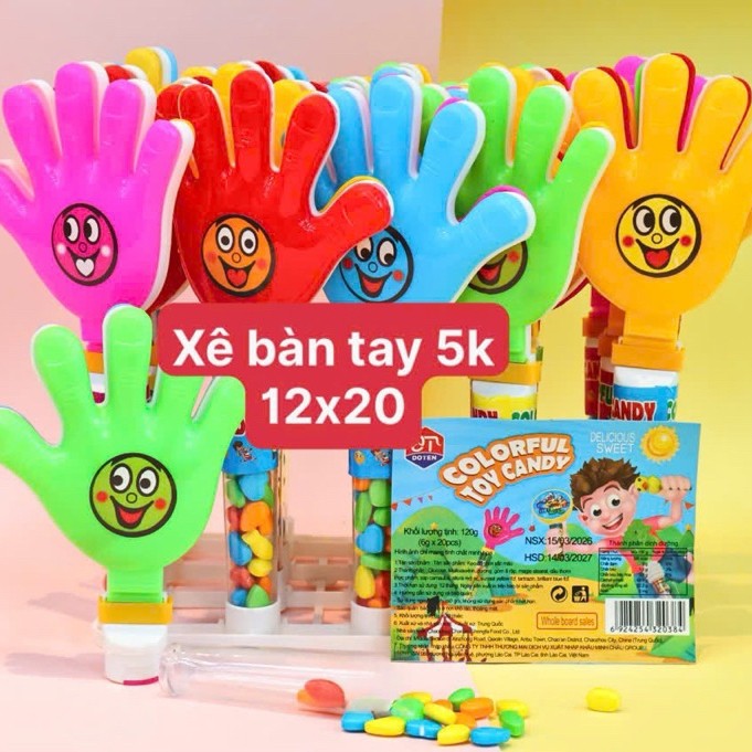Khay 20loc kẹo C bàn tay 5k