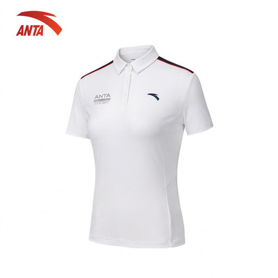 ANTA Áo Polo nữ Thể Thao Chất Liệu Mát Mẻ, Tay Ngắn, Thích Hợp Cho Pickleball, Tennis Và Cầu Lông 1625B7129