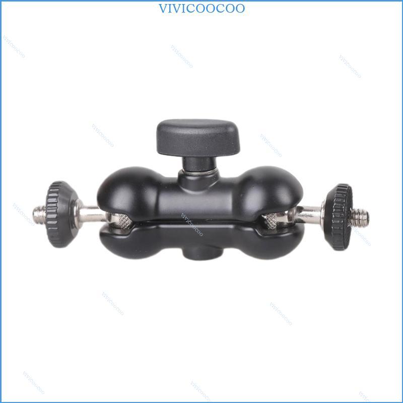 VIVI Cánh tay chuyên nghiệp Đa chức năng Ballhead Kẹp đôi Adapter Tripod