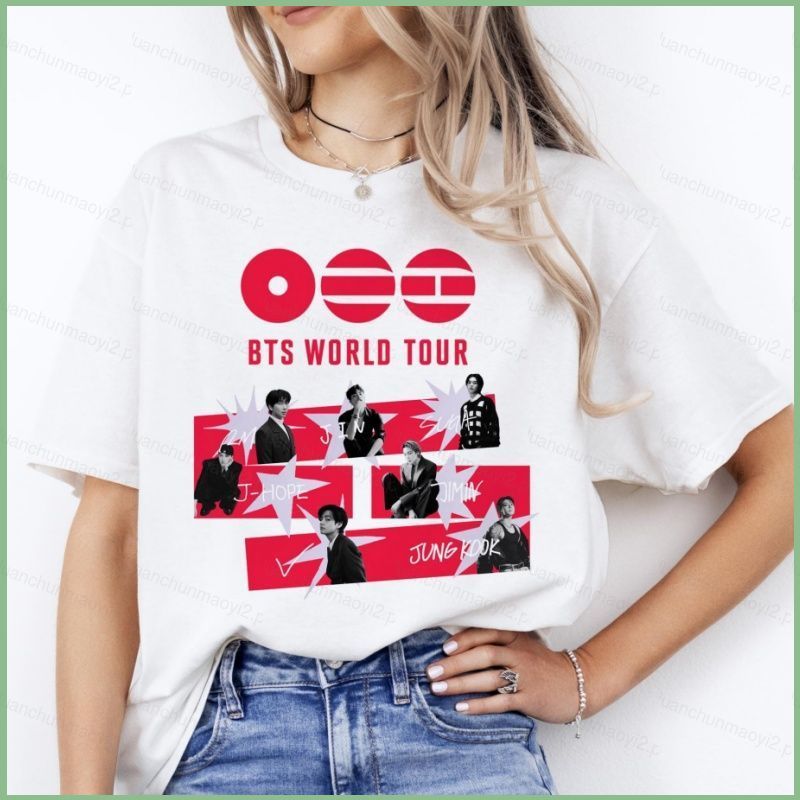 DC2 BTS Bangtan Kpop Merch Áo thun Rm Jin Suga Jhope Jimin V Jungkook trở lại tee