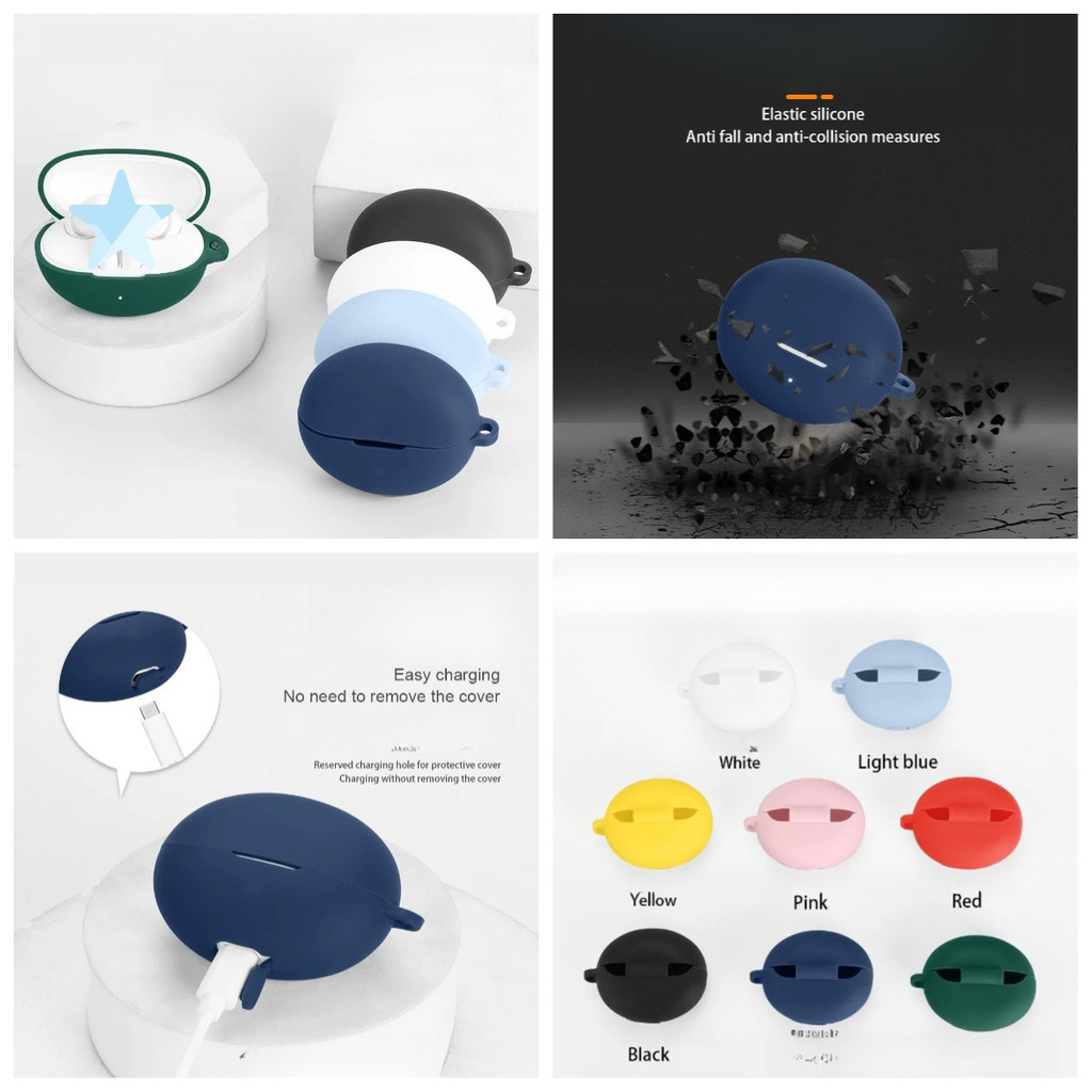 Dành Cho Tai Nghe HONOR CHOICE X7 Pro / X7i / X7 Lite Ốp Lưng Silicon Màu Trơn Bluetooth Tai Nghe Ho