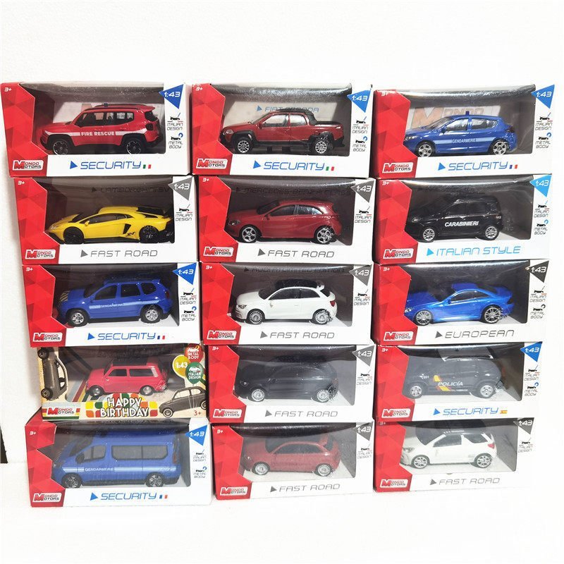 Xe hợp kim MONDO: Xe mô hình Citroen Freeman Xe cảnh sát Xe cứu hỏa Mô hình trang trí đồ chơi UW3Z