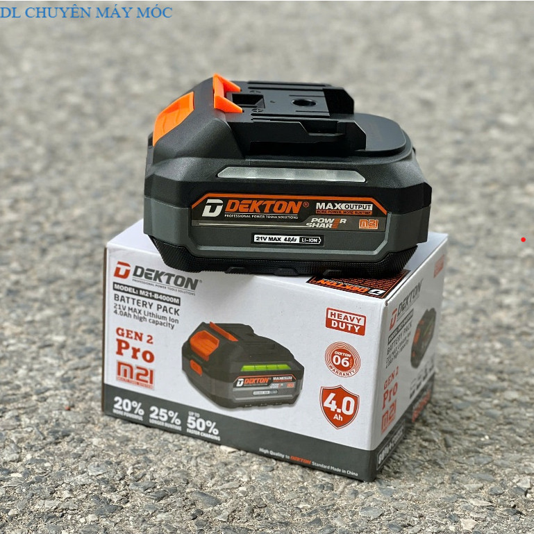 Pin 21v M21 Dekton, chân pin phổ thông Makita, M21-B4015PRO , M21-B4000M, DLCHUYENMAYMOC