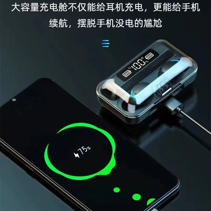 Tai nghe Bluetooth F9-5 F9-5C bán chạyTWS5.1 Màn hình kỹ thuật số hai tai Tai nghe Bluetooth âm nhạc