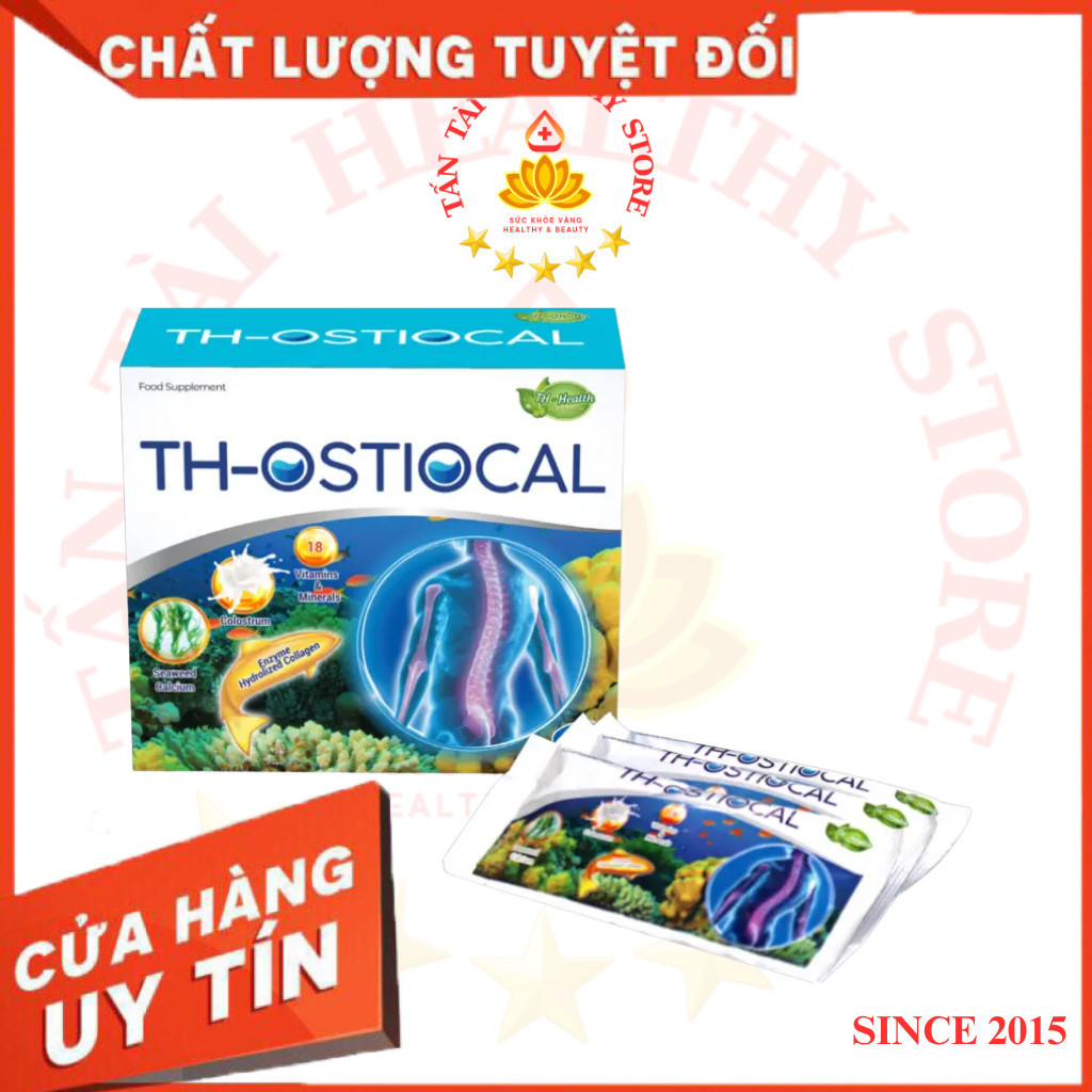 ✅[CHÍNH HÃNG] (MÃ: DP105) Bột TH - Ostiocal bổ sung Canxi, Collagen hỗ trợ xương & răng chắc khỏe