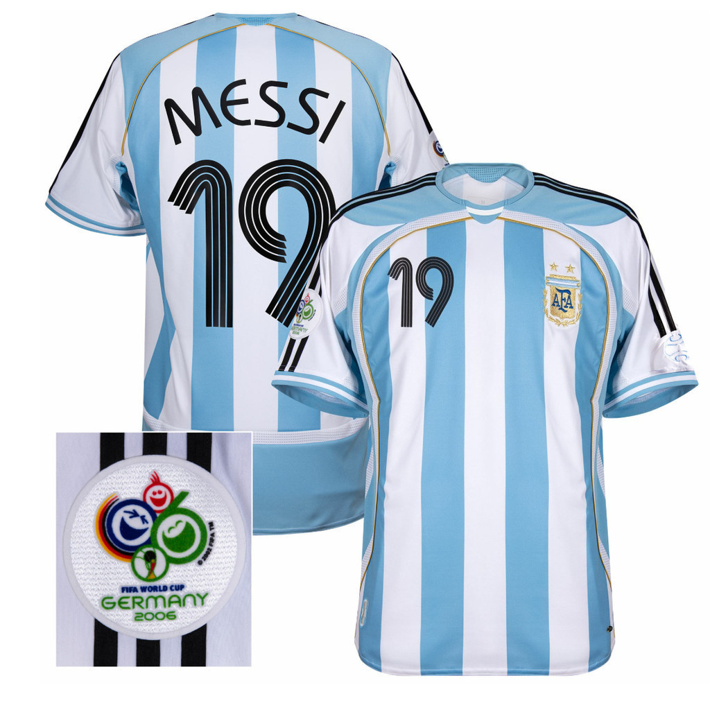 2006 / 07 Argentina Trận đấu sân nhà Áo bóng đá nam phong cách cổ điển-FG001