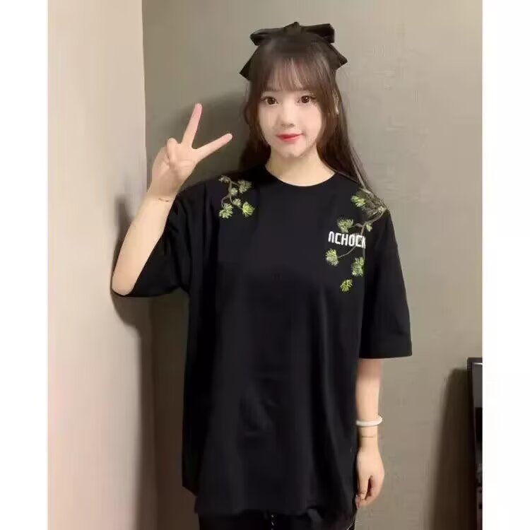 [Cửa hàng chính thức Achock] American Retro Street Welcome Guest Loose Heavy Thêu Áo Nam Hợp Thời Tr
