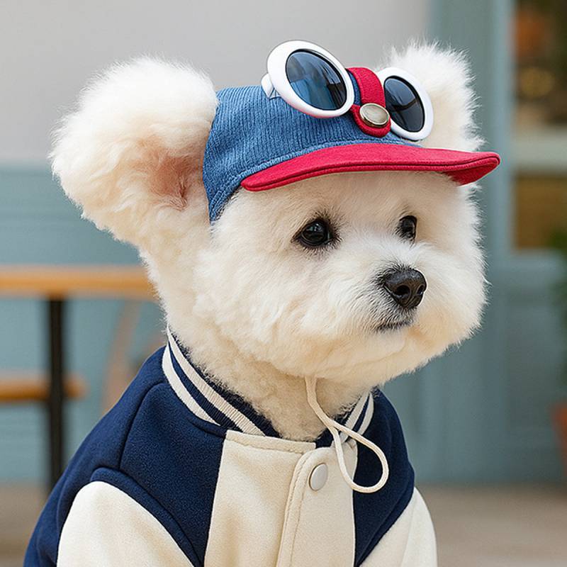 Pet Sun Hat Baseball Hat Cat Dog Head Cover Sun Protection Sun Shade Dress up Photo Cute Teddy Fashi