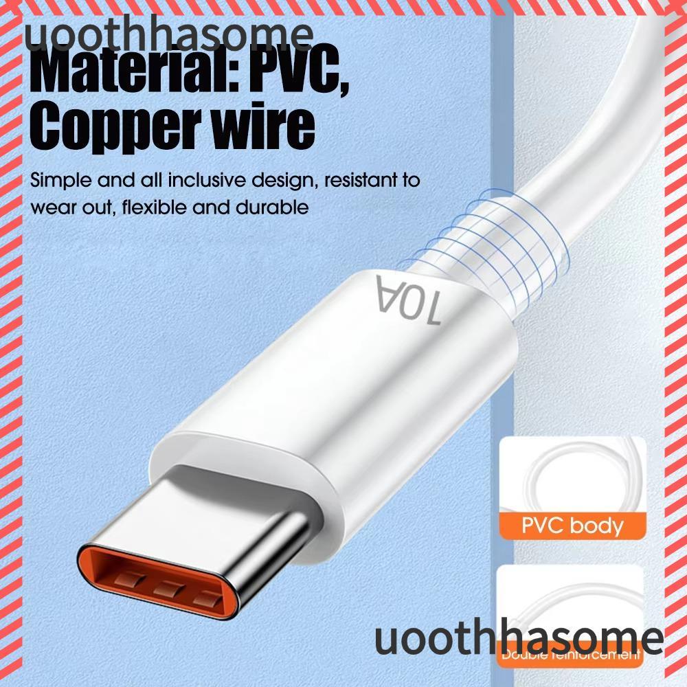 Cáp UOOTHHASOME Type C, Điện thoại di động Dây sạc nhanh USB 10A, Cáp sạc USB Dây cáp dữ liệu 120W 1
