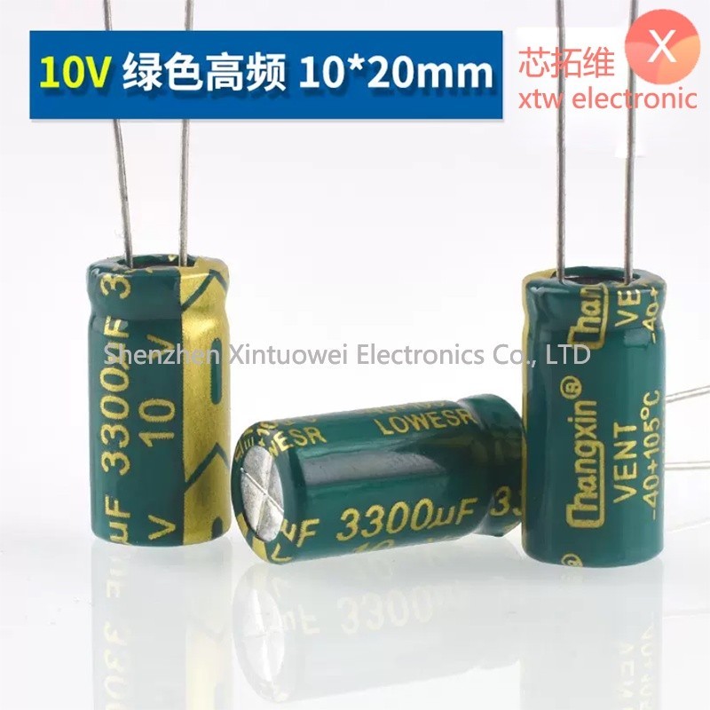 (10 Cái) Tụ Điện Phân 10V3300UF Tần Số Cao Chịu Lực Thấp Tuổi Thọ Cao 3300uF 10V Tụ Điện Phân