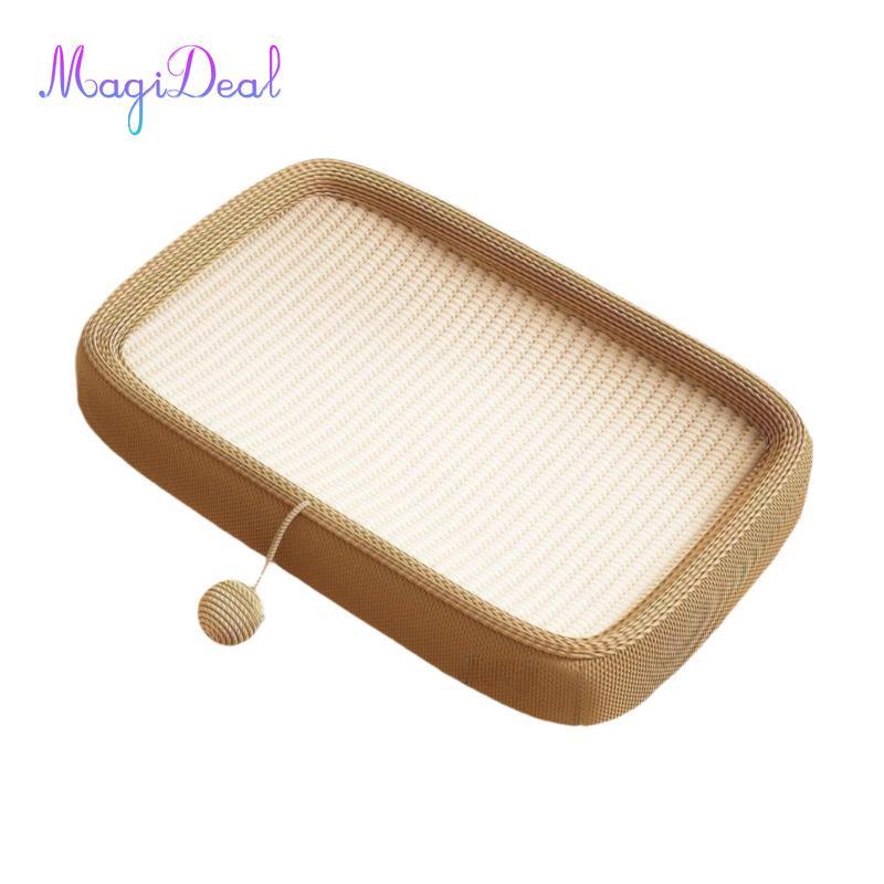 Cat Scratcher Lounge Bed Thảm cào mèo với huấn luyện bóng đồ chơi tương tác