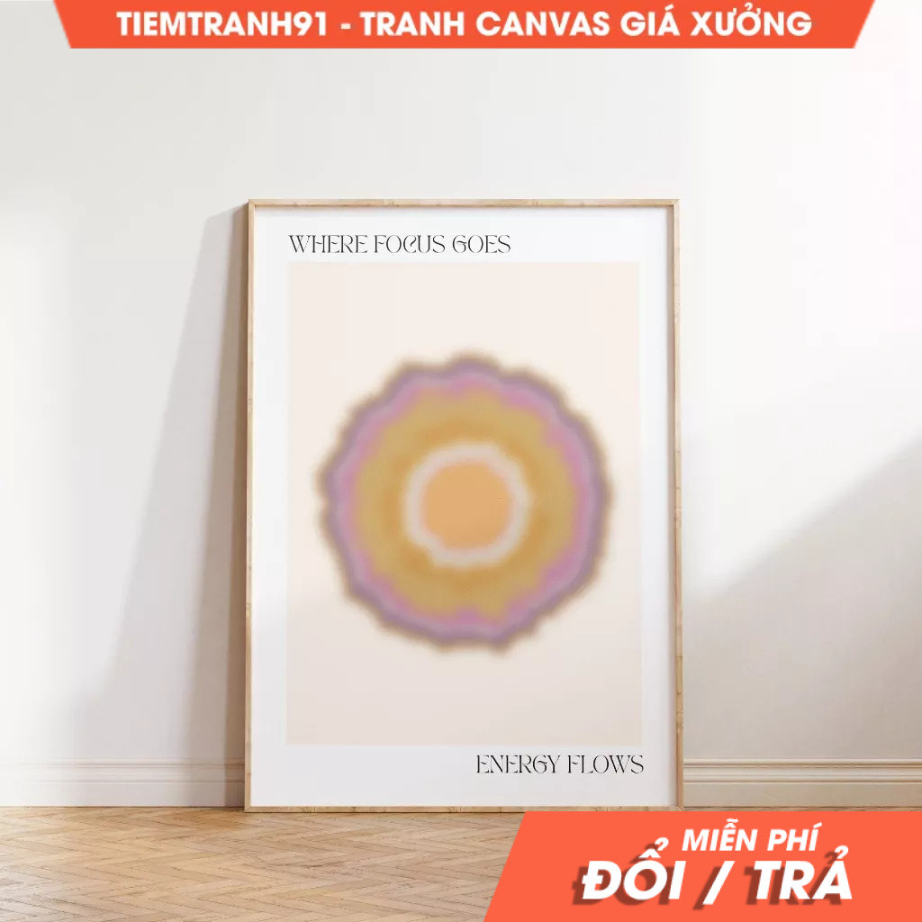 Tranh treo tường, Aura Poster, Spiritual Wall Art, Gradient, Angel Numbers, Affirmation Wall Art. (1