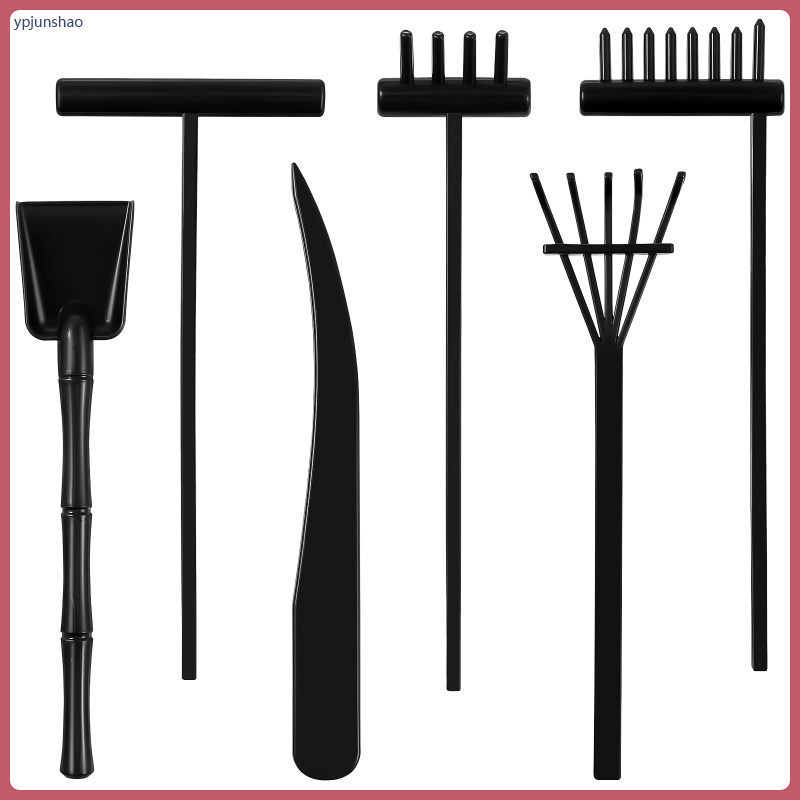 Giá Cát Mini Cho Bàn Làm Việc Zen Garden Rake Kit Đen Rakes Nhỏ Bàn Nhỏ Nghệ Thuật Bình Tĩnh