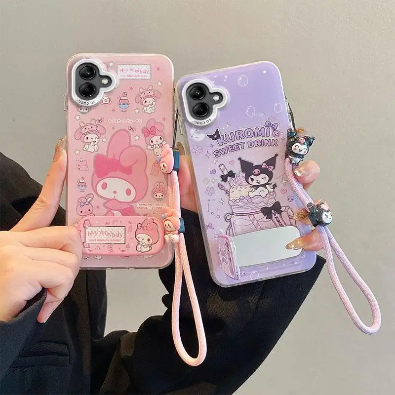 Ốp điện thoại trong suốt in hình Kawaii Pastel phù hợp cho Samsung Galaxy A06 4G, A06 5G, M06, F06 5