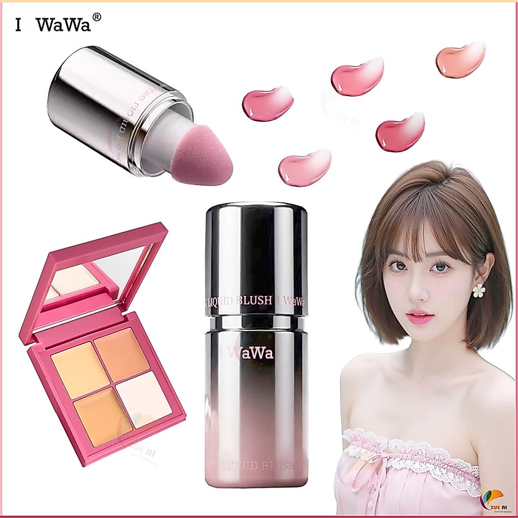 Chính thức chính thức Iwawa Blush Liquid Good Complexion Contouring Natural Creamy Skin Iwawa Kem ch