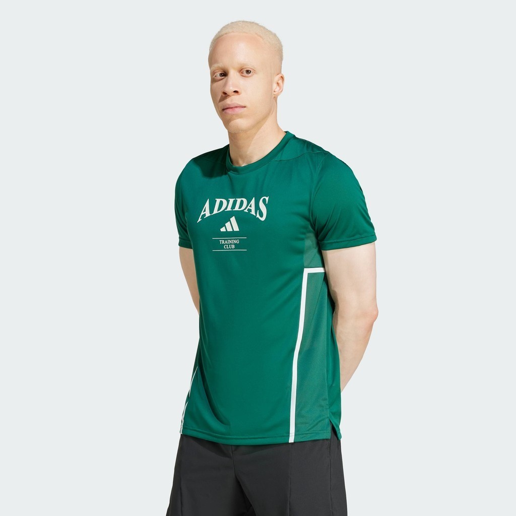 adidas Gym & Training Áo Thun Legacy Designed-for-Training Nam màu xanh lá JE8230