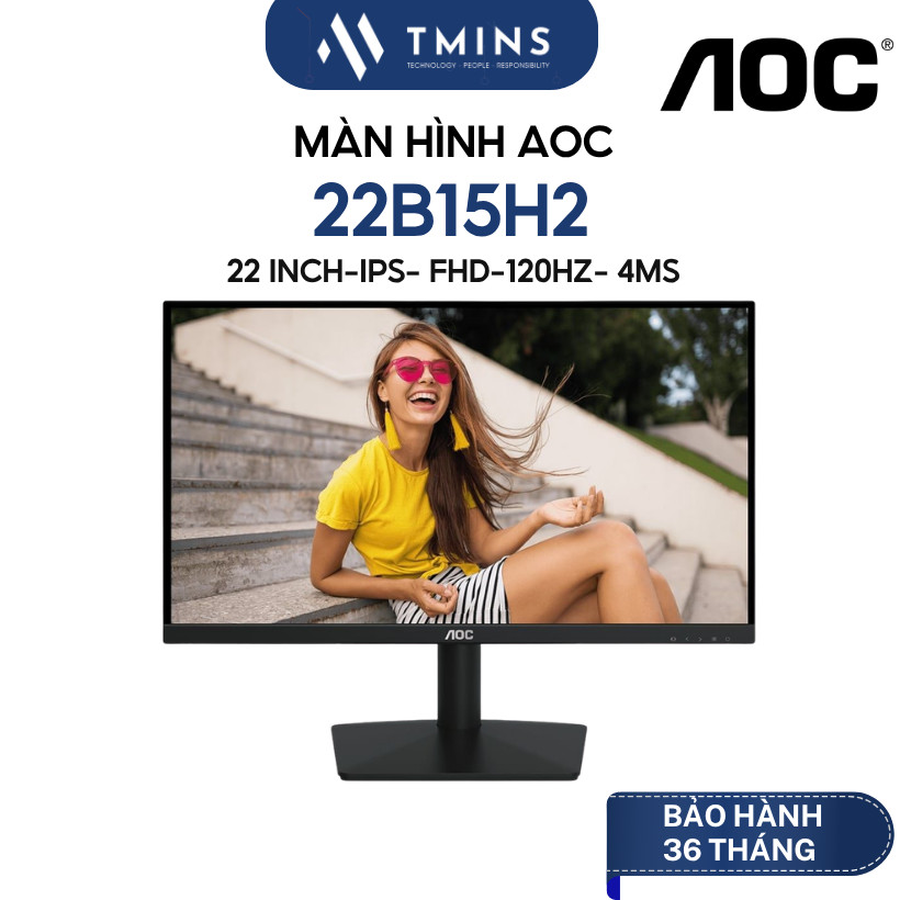 Màn Hình Gaming AOC 22B15H2 (21.5 inch/ IPS/ FHD/ 120Hz/ 4ms) - Hàng chính hãng
