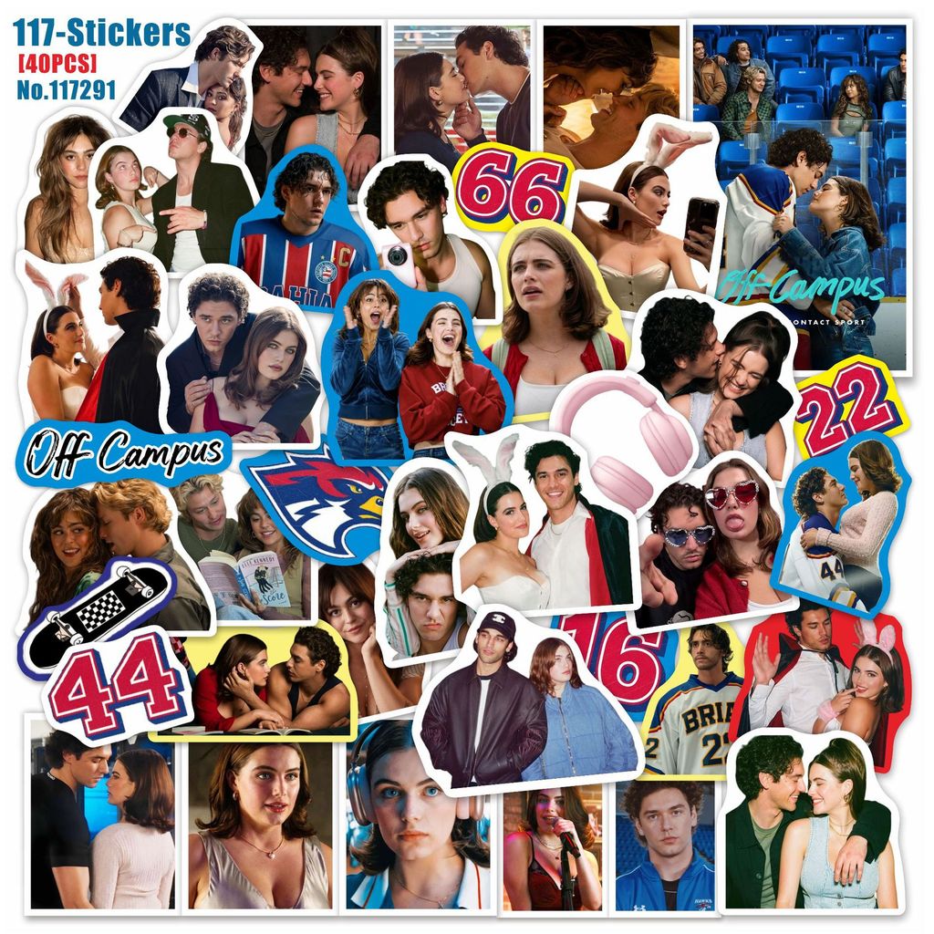 Bộ phim truyền hình Mỹ Off Campus Sticker Điện thoại Hành lý Laptop Nhãn dán 40 cái / gói