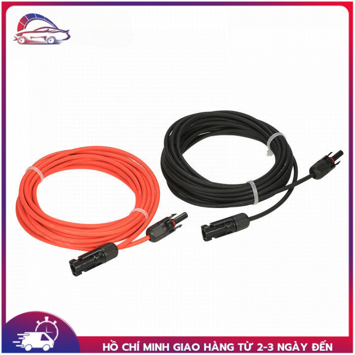 1Pair Black & Red , 10/20/30 Feet Solar Panel Extension Cable Wire with MC4 Female and Male Connecto