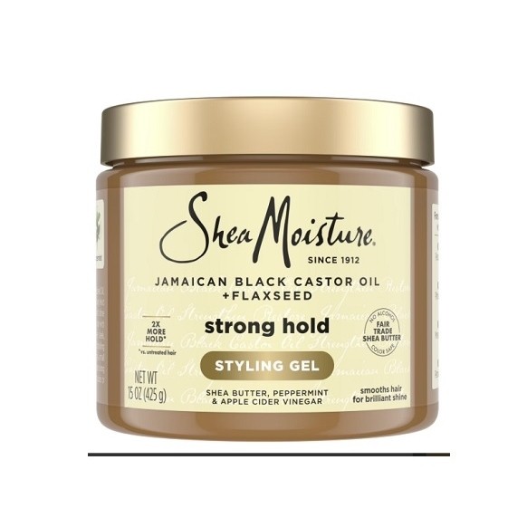 Gel tạo kiểu giữ nếp mạnh SheaMoisture Jamaican Black Castor Oil 425g (Mỹ)