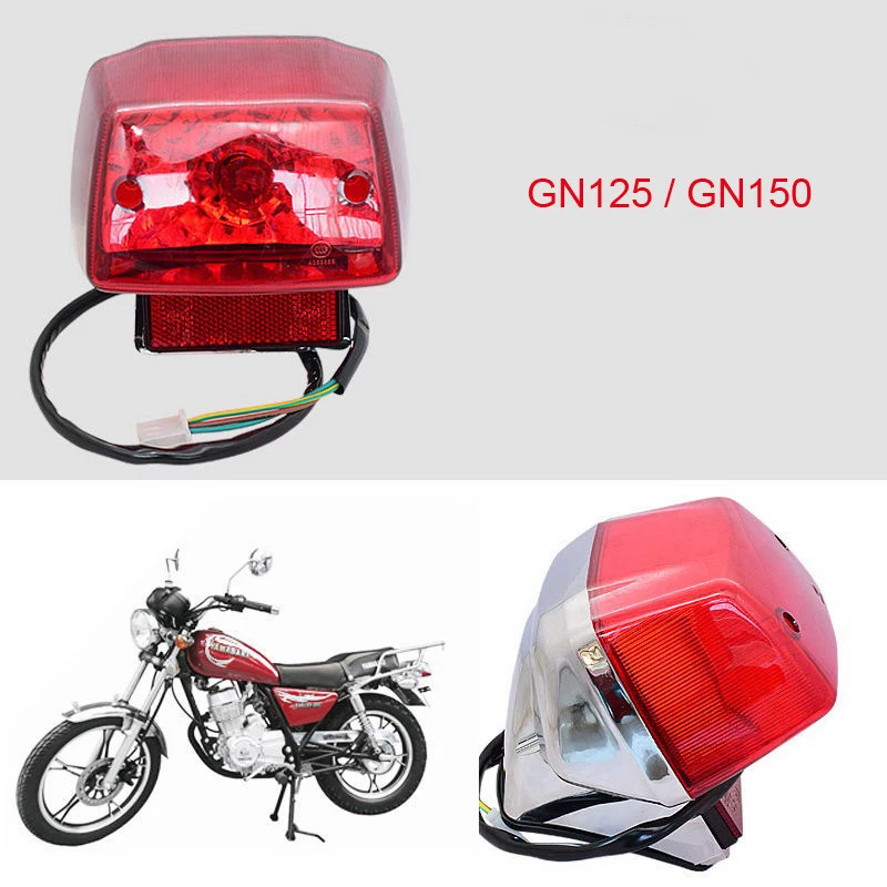 Đèn Đuôi Xe Máy Cho Haojue Suzuki Lifan Skygo GN125 HJ125-8 HJ150 GN150 Mô Hình Mới Hệ Thống Chiếu S
