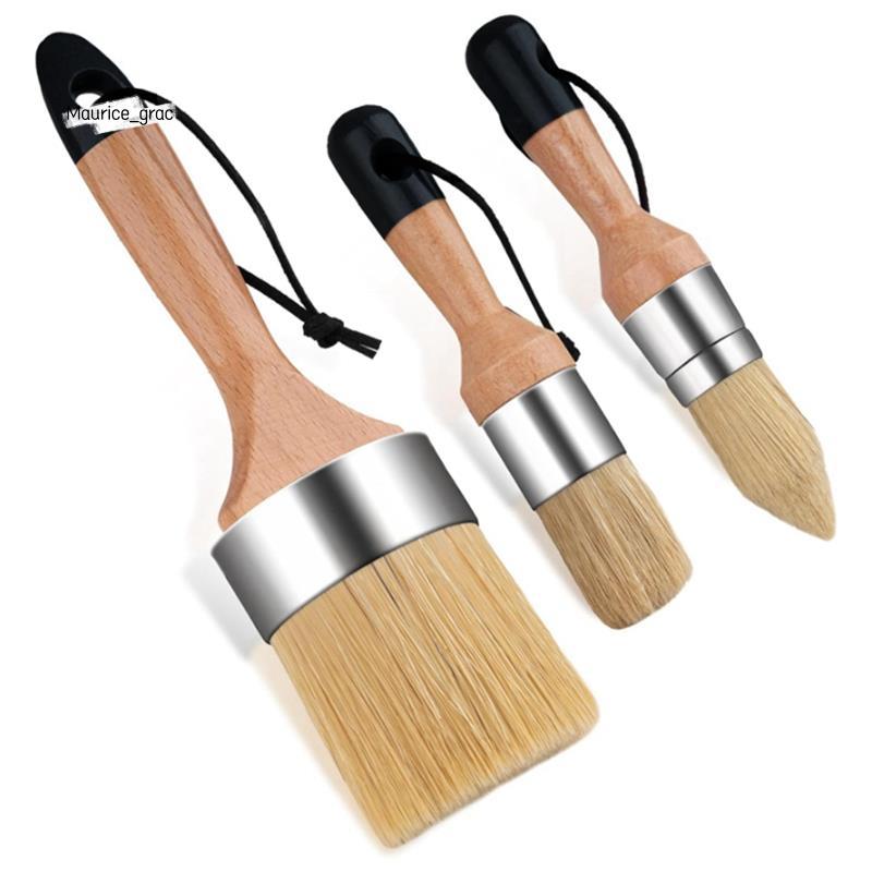 3 Gói Cọ Sơn Phấn, Cọ Sơn Sáp, Cọ Sơn Phấn Cho Gỗ, Cọ Sơn Tròn Để Tranh Trang Trí Nhà