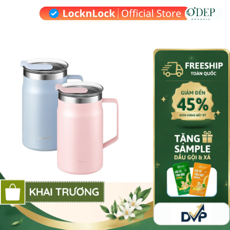 Cốc giữ nhiệt LocknLock Metro Table Mug 600ml Chính hãng  LHC4282  -  - SHOP DVP