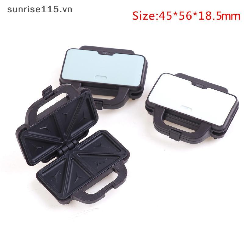 SRVN 1: 12 Nhà Búp Bê Mini Pancake Maker Waffle Sandwich Maker Mô Hình Điện Nhà Bếp.