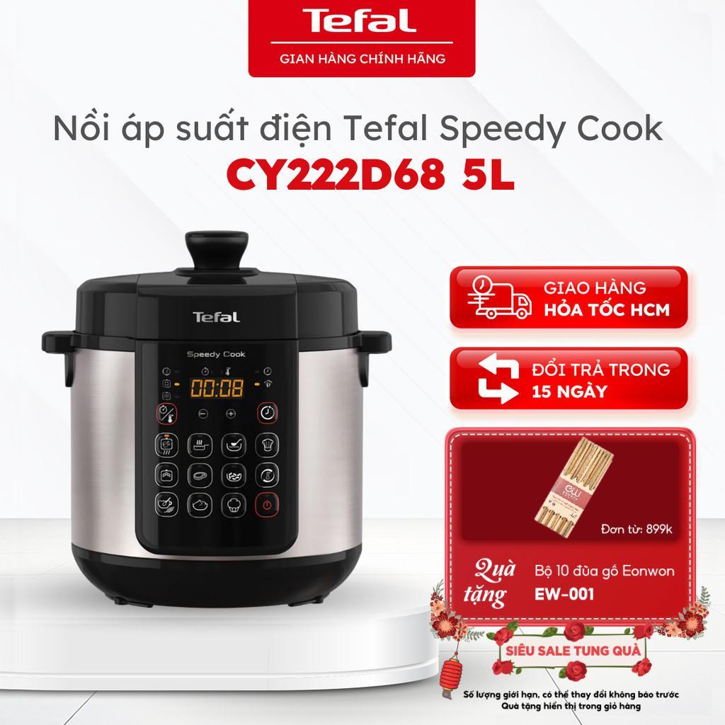 Nồi áp suất điện đa năng Tefal Speedy Cook 5L CY222D68 - 900W - Bảo hành 24 tháng [HOẢ TỐC]