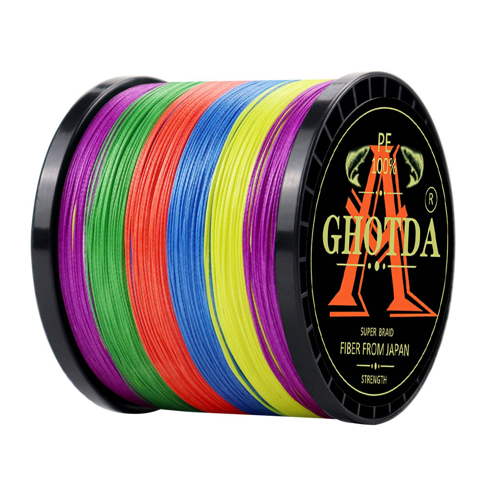 GHOTDA 500M 4 Dây PE Dây câu bện Dây PE mịn cho câu cá biển sông