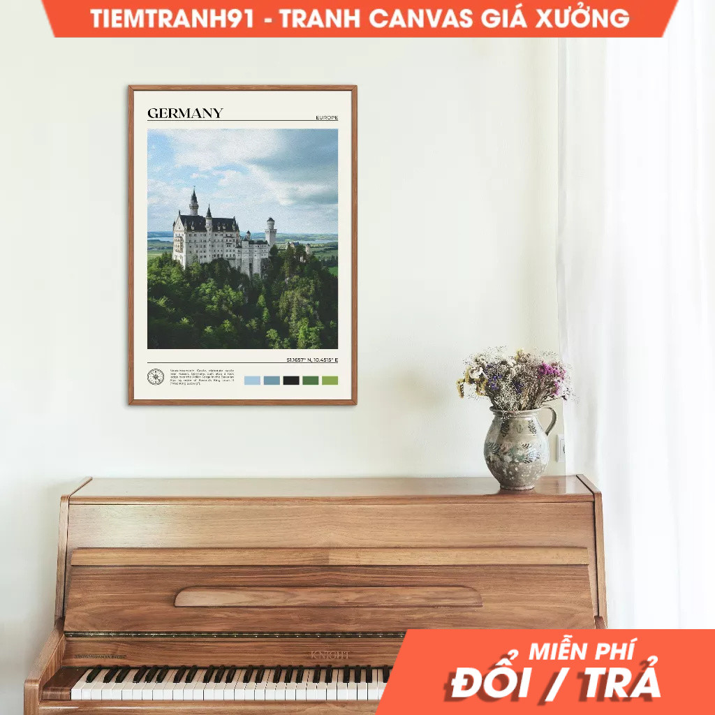 Tranh treo tường, Oil Paint, Germany Wall Art, Germany Poster, Germany Photo, Germany Wall Decor, Be