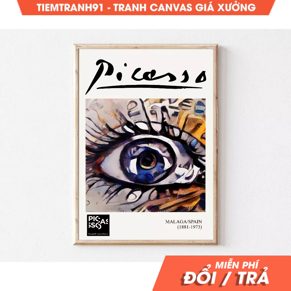 Tranh treo tường,Picasso, Large Art, Eclectic Wall Art, Maximalist Decor, Funky Home Decor, Apartmen