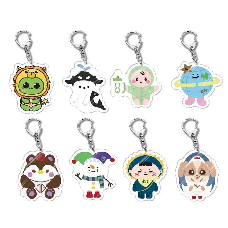 GMMTV Bright Win Gemini Idol Acrylic Móc khóa Jewelry Fans Key Chain Related Products mica trong suố