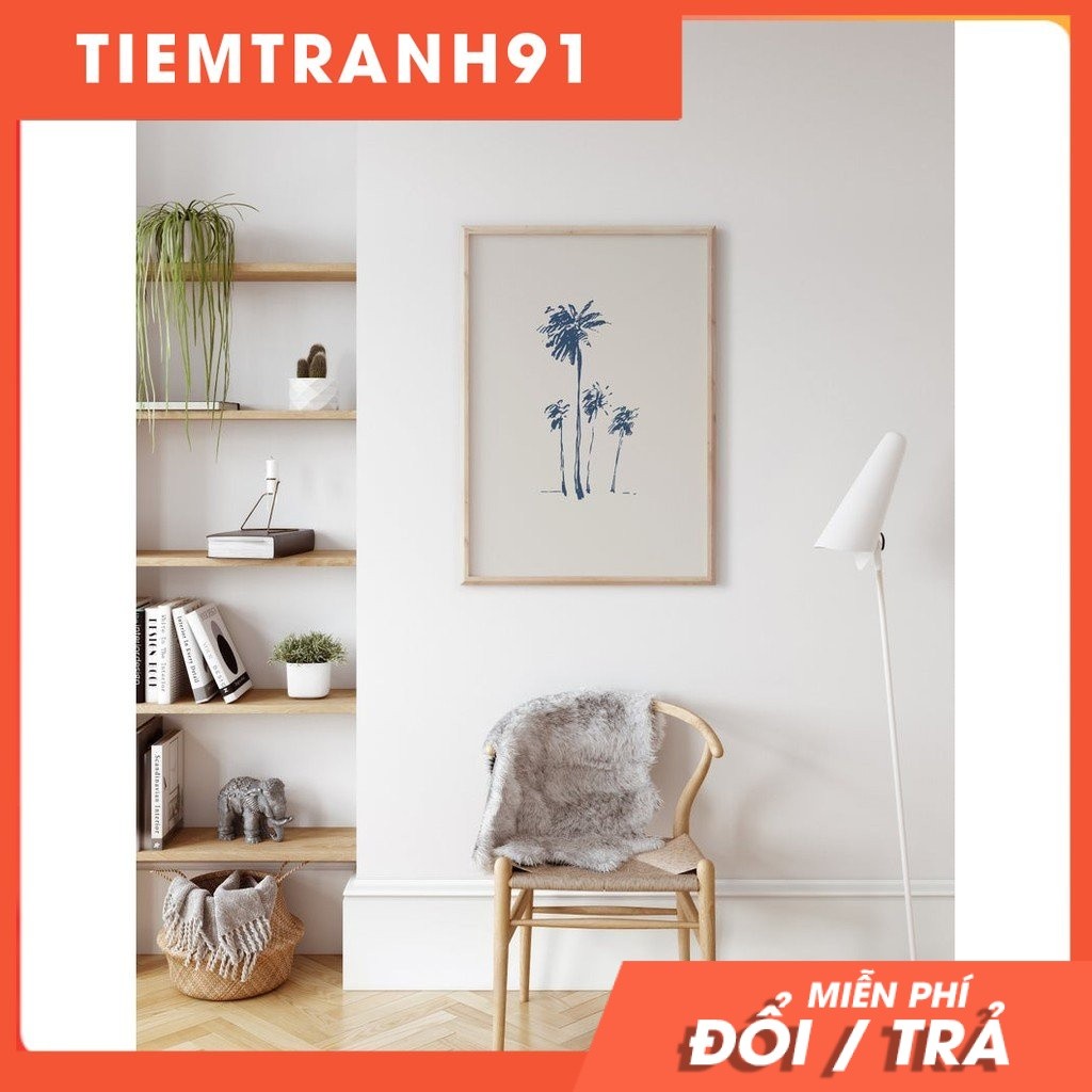 Tranh treo tường | Line art-Palm Tree Print, Abstract Art, Line Art 88 , tranh canvas giá rẻ
